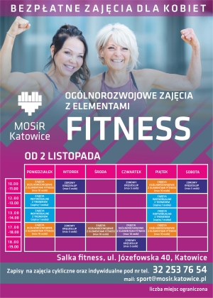 Listopadowy rozkład jazdy - Fitness Józefowska 40