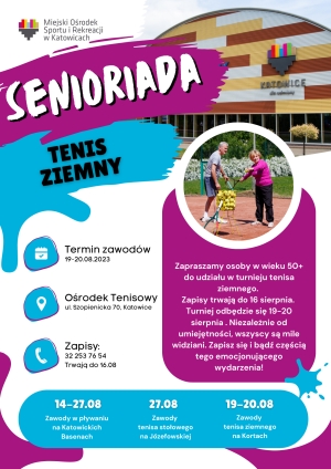 Turniej Tenisa Ziemnego - Katowicka Sportowa Senioriada